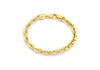 9ct Yellow Gold 100 Diamond Cut Prince of Wales Chain Bracelet 18m/7"9