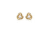 9ct Yellow Gold Freshwater Pearls Knot Stud Earrings Success