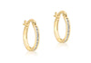 9ct 20MM Zirconia  HOOP ERing