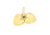 9ct Yellow Gold 6mm x 8mm Double-Heart Pendant