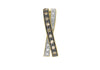 9ct Yellow Gold 0.18ct Brown and White Diamond Crossover Slider Pendant