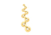 9ct Yellow Gold 0.12t Diamond 8-Stone DoughnCut Slider Pendant