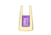 9ct Yellow Gold Amethyst Pendant