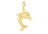 9ct Yellow Gold Dolphin Bolt Ring Charm