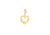 9ct Yellow Gold Open-Heart Bolt Ring Charm