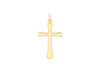 9ct Yellow Gold 16mm x 27mm Cross Pendant