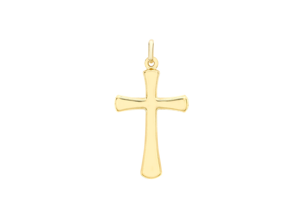 9ct Yellow Gold 16mm x 27mm Cross Pendant