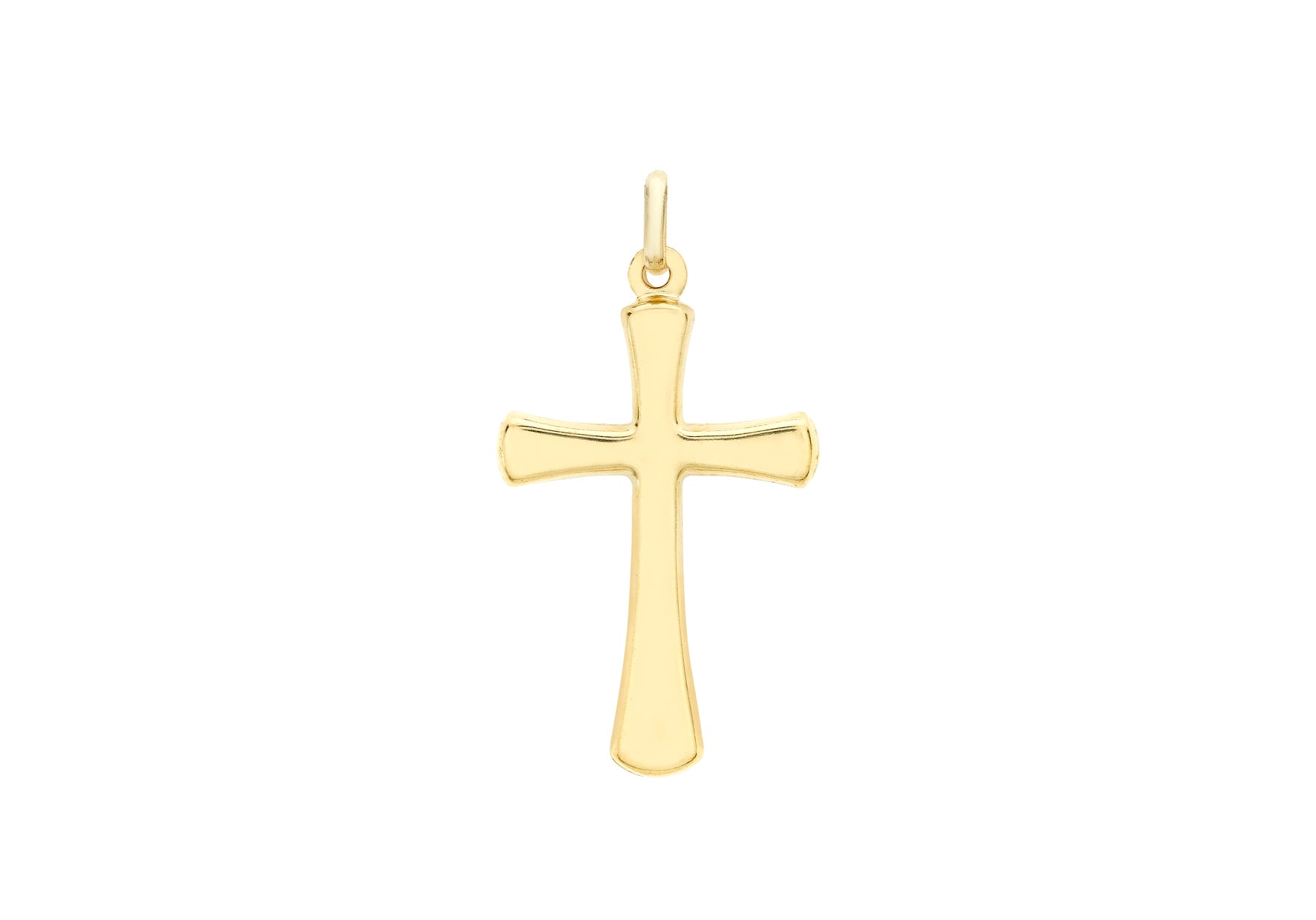 9ct Yellow Gold 16mm x 27mm Cross Pendant