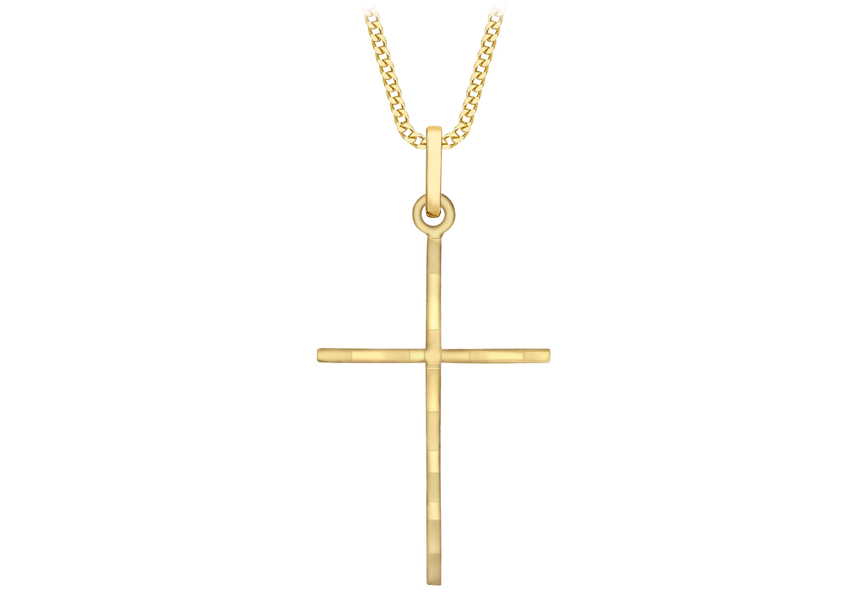 9ct Yellow Gold Fancy  Cross Pendant