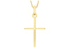 9ct Yellow Gold 15mm x 30mm Fancy  Cross Pendant