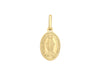 9ct Yellow Gold 9mm x 21mm Oval Holy Mary Pendant