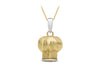 9ct 2-Tone Gold Chef's Hat Pendant