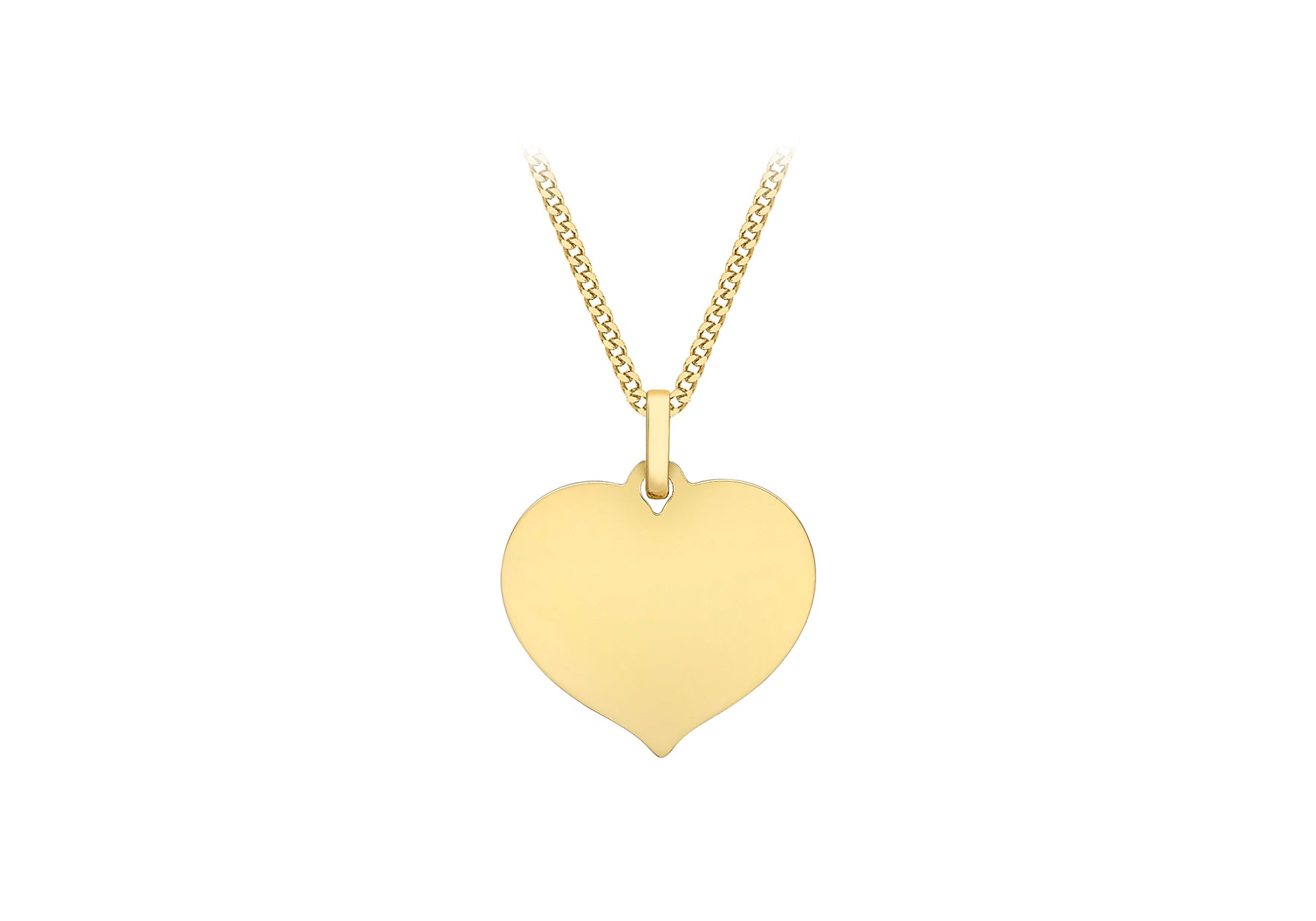 9ct Yellow Gold 17.9mm x 21.5mm Heart Pendant