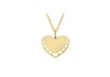 9ct Yellow Gold 18.4mm x 19mm Mini Heart CutoCut Design Heart Pendant
