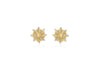 9ct 2-Tone Gold 10mm Umbrella Stud Earrings