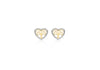 9ct 2-Tone Gold 9mm x 7.5mm 'Tree of Life' Stud Earrings