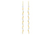 9ct 2-Colour Gold Twist Drop Earrings