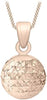 9ct Yellow Gold Hexagon Diamond Cut Ball Pendant