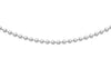 9ct White Gold Slim Ball Chain