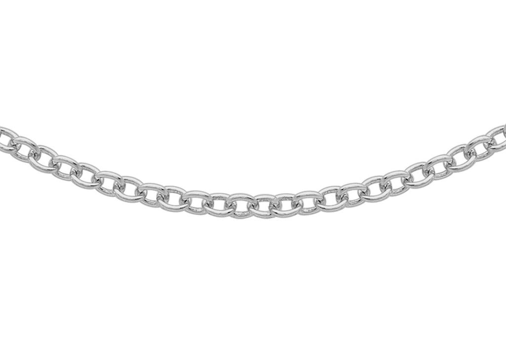 9ct White Gold 40 Trace Chain