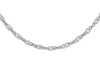 9ct White Gold 50 Twist Curb Chain 46m/18''9