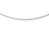 9ct White Gold 1.2mm Round Belcher  Chain 41m/16"9