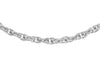 9ct White Gold 14 Prince of Wales Slim Necklace Chain