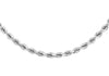 9ct White Gold 80 Diamond Cut Rope Chain