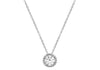 9ct White Gold Zirconia Halo Pendant