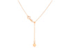 9ct Rose Gold 40 Adjustable Heart Slider Box Chain 56m/22"9