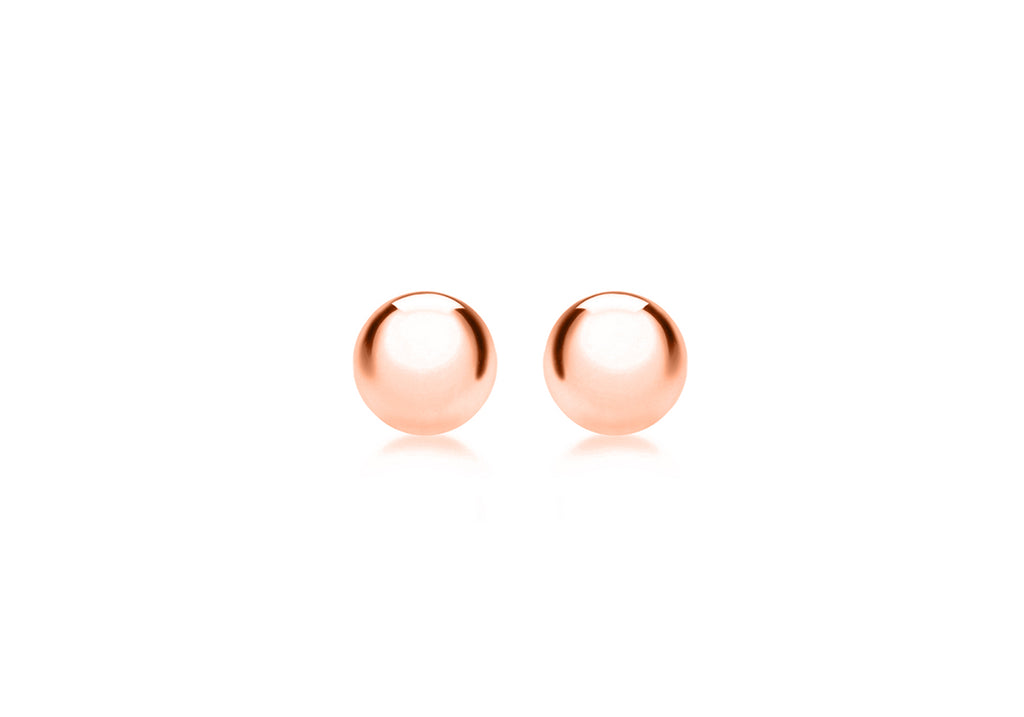 9ct Rose Gold 3mm Ball Stud Earrings