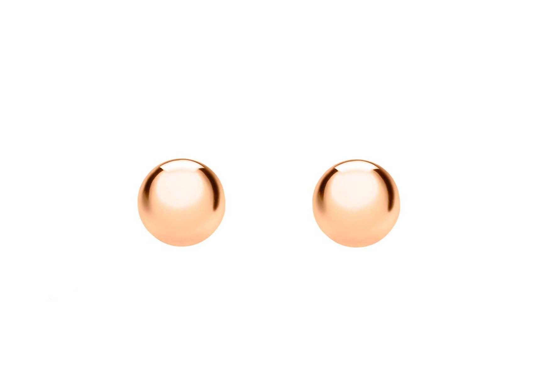 9ct Rose Gold 5mm Ball Stud Earrings