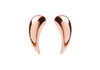 9ct Rose Gold 5mm x 12mm Stud Earrings