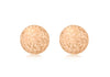 9ct Rose Gold 10mm Diamond Cut Ball Stud Earrings