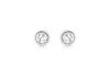9ct White Gold 0.20t Diamond 4.5mm Round Stud Earrings