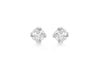 9ct White Gold 0.10ct Solitaire Diamond 2mm Stud Earrings