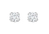 9ct White Gold 0.50ct Solitaire Diamond 4mm Stud Earrings