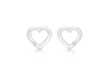 9ct Yellow Gold 0.07ct Diamond Heart Stud Earrings