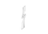 9ct White Gold 0.05t Diamond 3-Stone Drop Slider Pendant