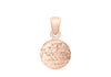 9ct Rose Gold 8mm Diamond Cut Ball Pendant