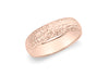 9ct Rose Gold 5mm Diamond Cut Ring