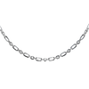 Sterling Silver 80 Diamond Cut Oval Belcher Chain