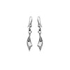 FacetedDrop Earrings Hand-Set With A Diamond Accent