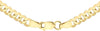 9ct Yellow Gold 100 Diamond Cut Flat Curb Chain