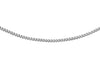 18ct White Gold 20 Diamond Cut Curb Chain 46m/18"9