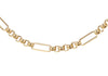 18ct Yellow Gold Paper Chain Belcher Links Necklace
