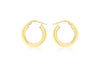 18ct Yellow Gold 18mm Polished Creole Earrings