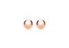 18ct Rose Gold 4mm Ball Stud Earrings