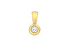18ct Yellow Gold 0.25ct Diamond Doughnut Pendant 