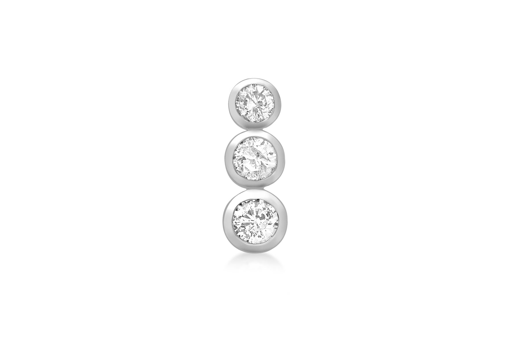 18ct White Gold 1.00t Diamond Trilogy Pendant